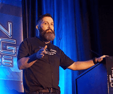 Dodson Speaking at the Human Hacking Conference in 2020.